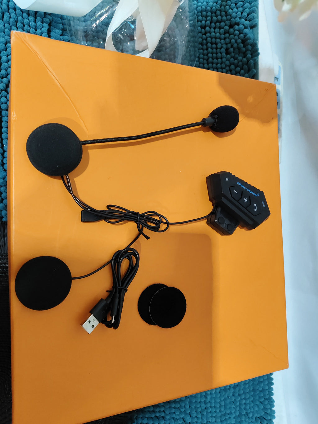 Motorcycle Helmet Bluetooth Headset Wireless Built-in All-in-one